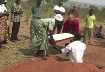 Funeral of a small baby.