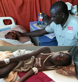 A crocodile  in Gwayi River attacked this boy.