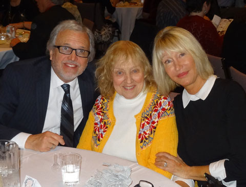 Ruth, Bonnie & Glen at a church Christmas Dinner